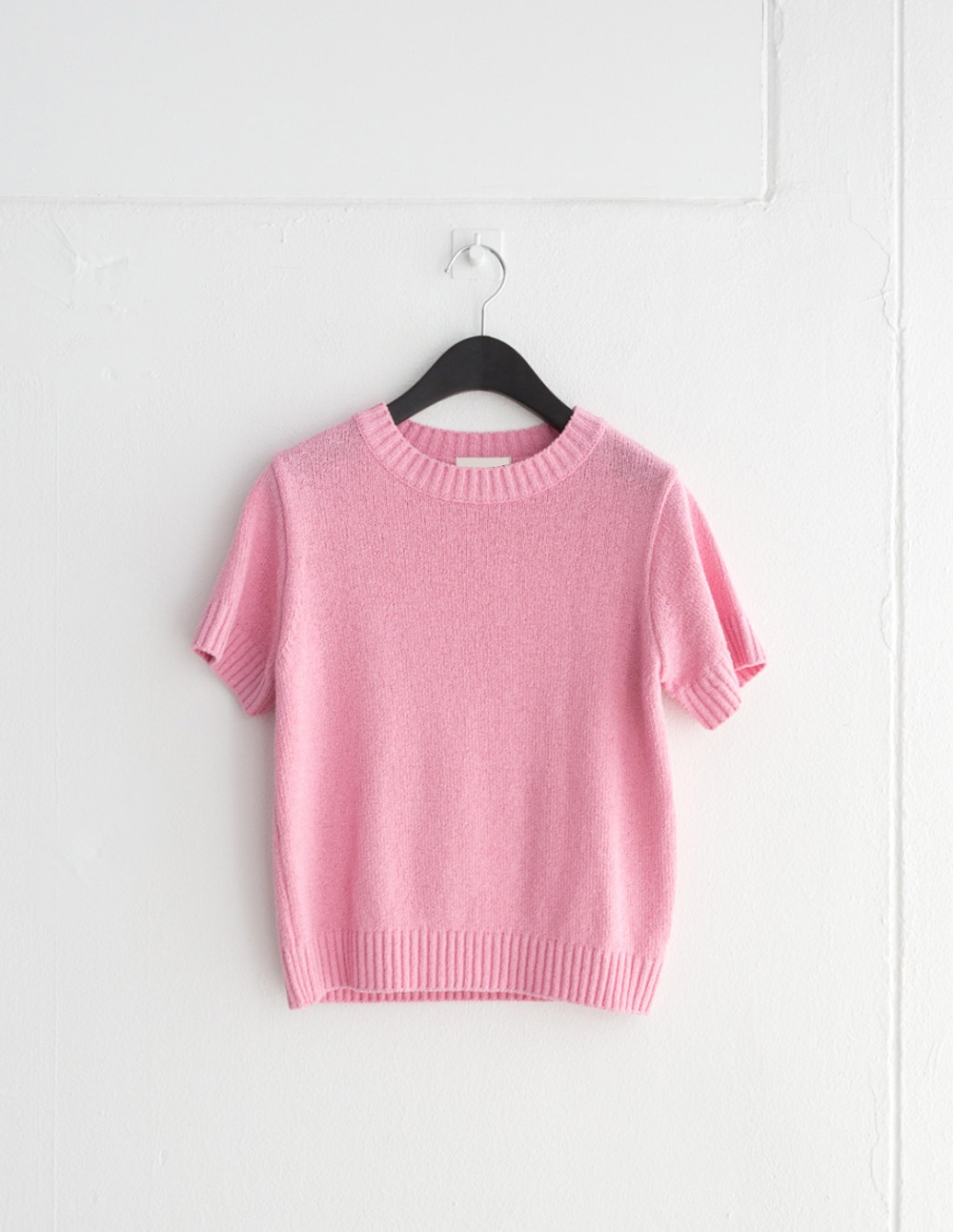 반팔 티셔츠 핑크 색상 이미지-S1L47